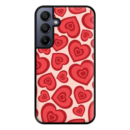 Valentine's Heart Pattern Phone Case for Galaxy A15