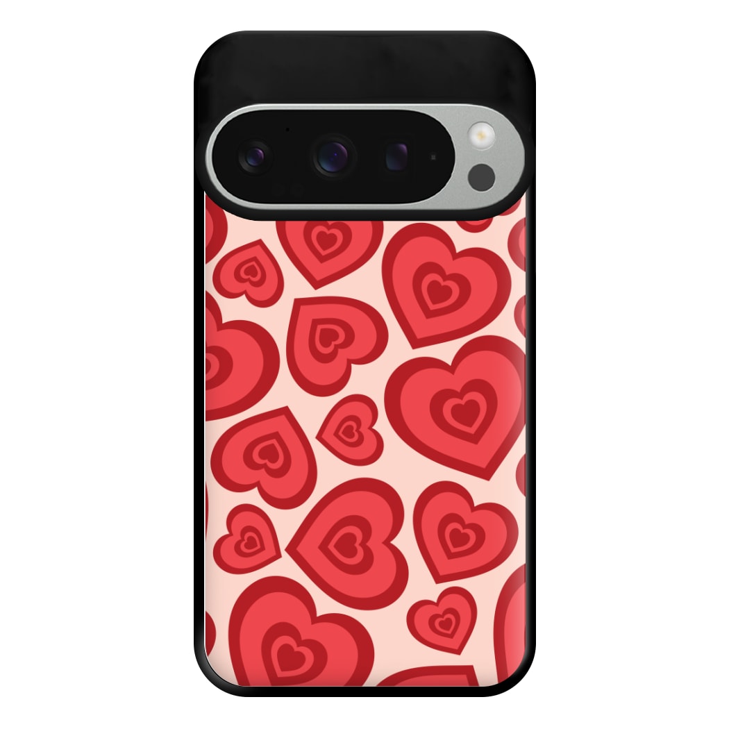 Valentine's Heart Pattern Phone Case for Google Pixel 9 Pro XL