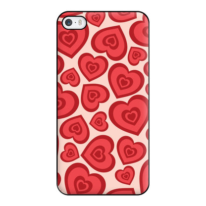 Valentine's Heart Pattern Phone Case for iPhone 5 / 5s / SE 2016