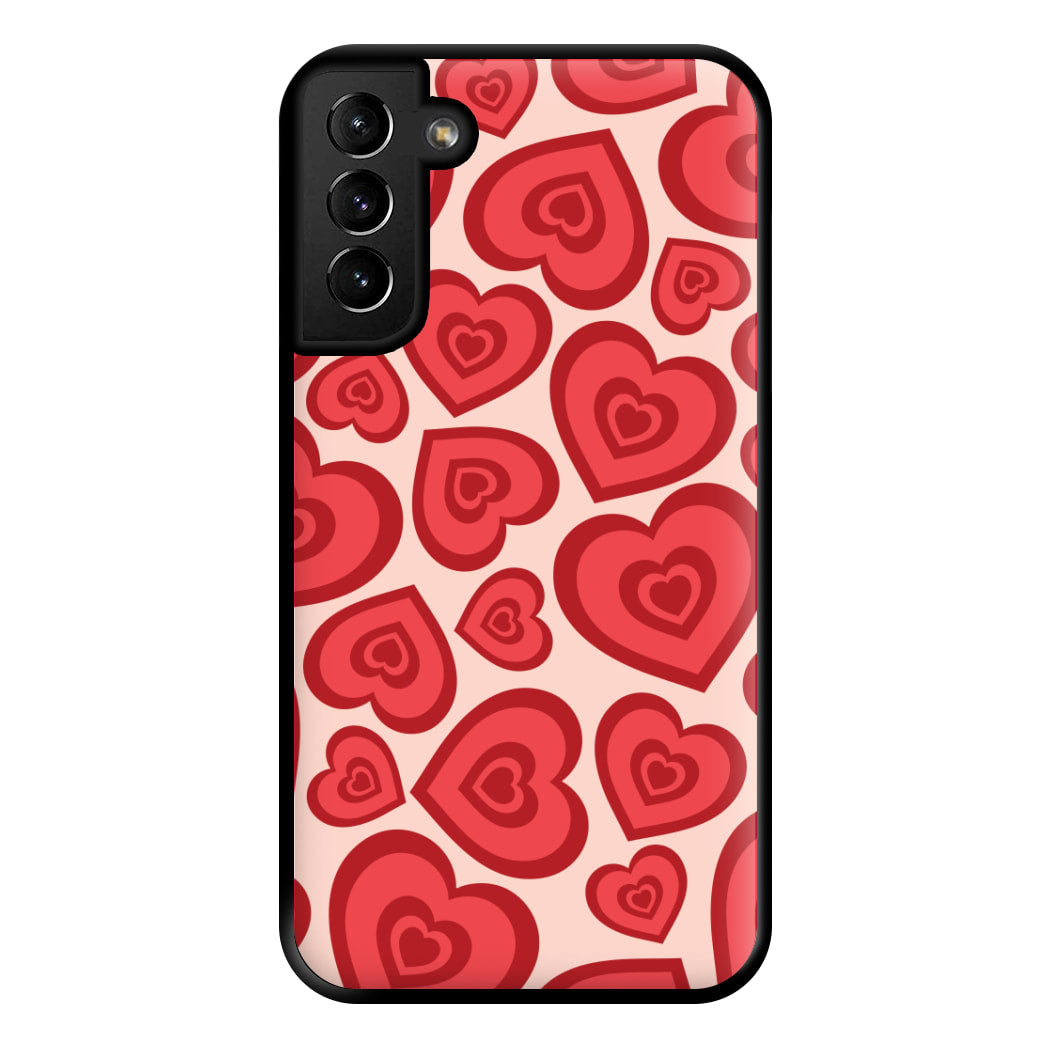 Valentine's Heart Pattern Phone Case for Galaxy S21 Plus