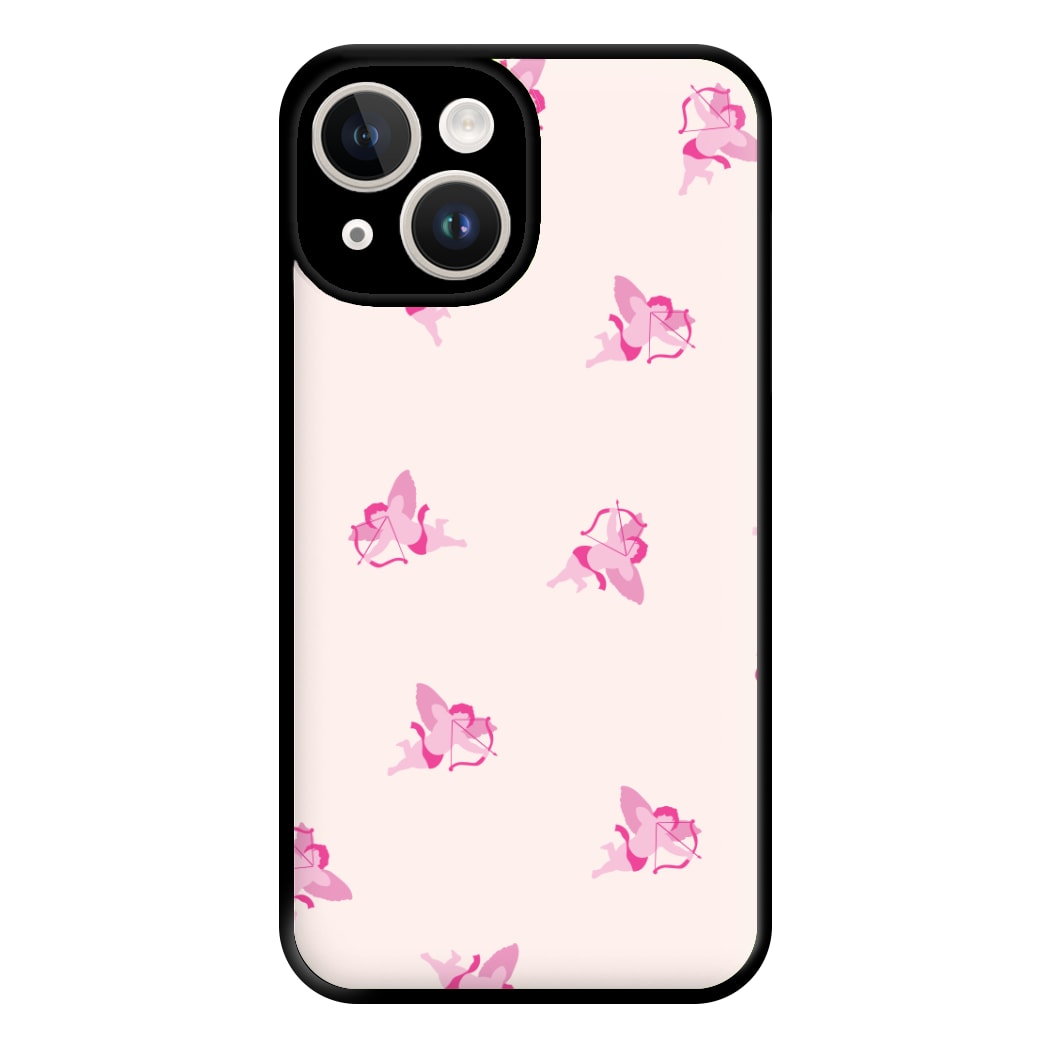 Valentine's Cupid Pattern Phone Case for iPhone 14