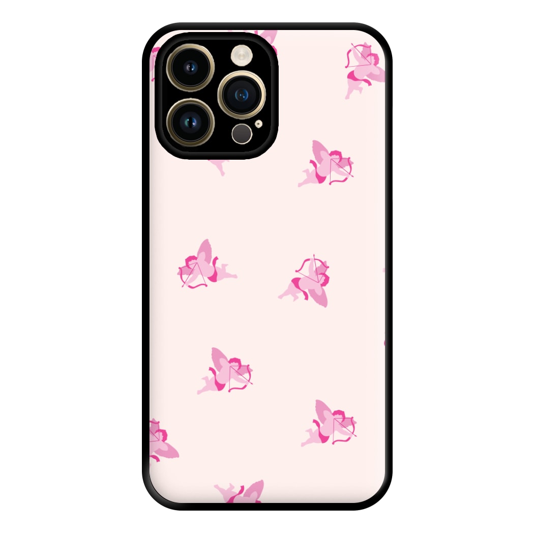 Valentine's Cupid Pattern Phone Case for iPhone 14 Pro Max