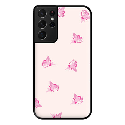 Valentine's Cupid Pattern Phone Case for Galaxy S21 Ultra