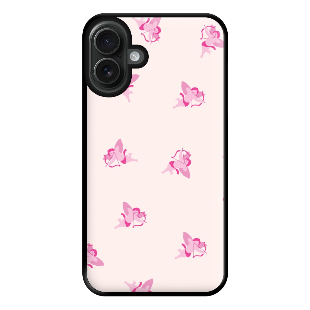 Valentine's Cupid Pattern Phone Case for iPhone 16 Plus