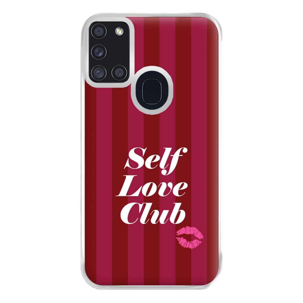 Valentine's Self Love Club Phone Case for Galaxy A21s