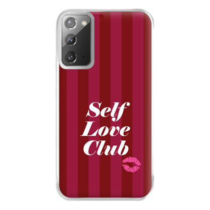 Valentine's Self Love Club Phone Case for Galaxy Note 20 Ultra