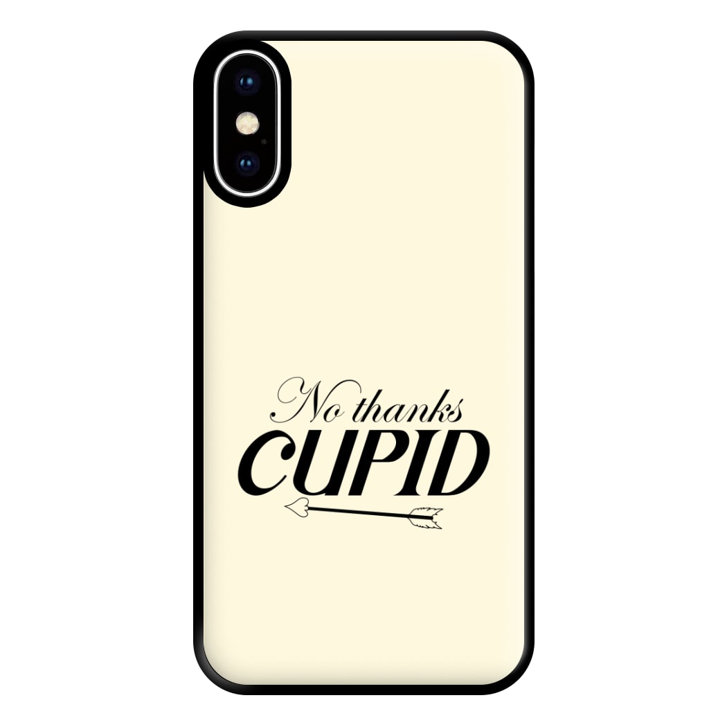 Valentine's No Thanks Cupid Phone Case for iPhone XS Max