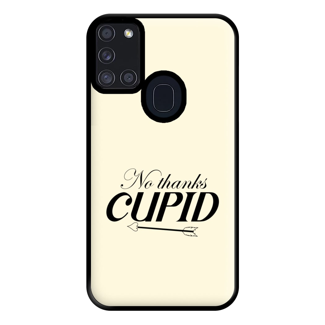 Valentine's No Thanks Cupid Phone Case for Galaxy A21s