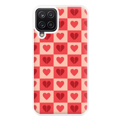 Valentine's Heart Pattern 2 Phone Case for Galaxy A12