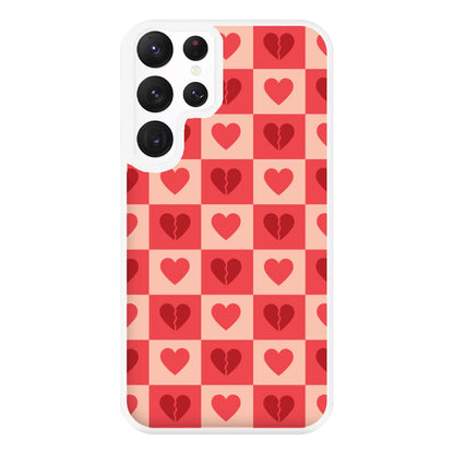 Valentine's Heart Pattern 2 Phone Case for Galaxy S22 Ultra