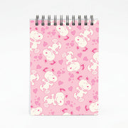 Cartoon Beagle Valentine Hearts Pattern Notebook 4