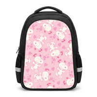 Cartoon Beagle Valentine Hearts Pattern Backpack