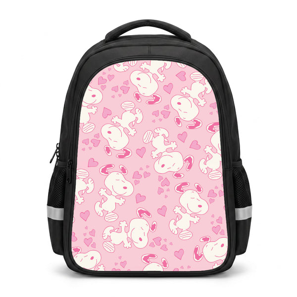 Cartoon Beagle Valentine Hearts Pattern Backpack