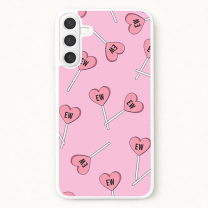 Ew Love Heart Lolipops Pattern Phone Case for Galaxy A17