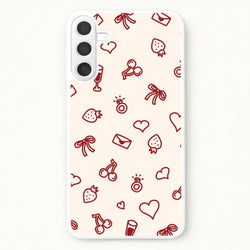 Valentines Doodles Phone Case for Galaxy A37