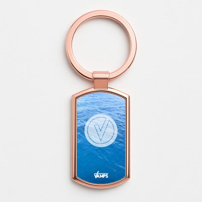 Vamps Logo Rose Gold Keyring
