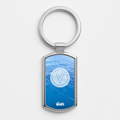 Vamps Logo Silver Keyring