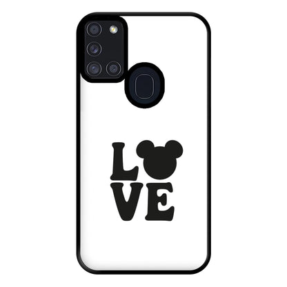 Mouse Love Valentine's Phone Case for Galaxy A21s