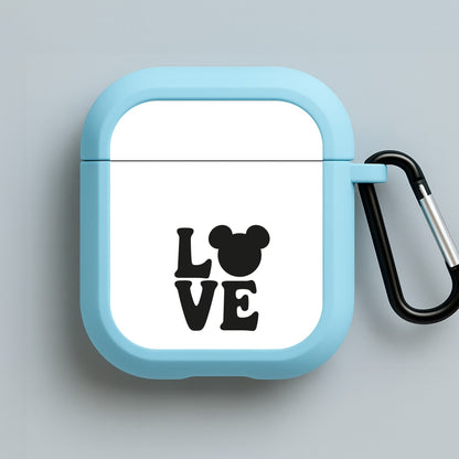 Mouse Love Valentine's Blue AirPods Case