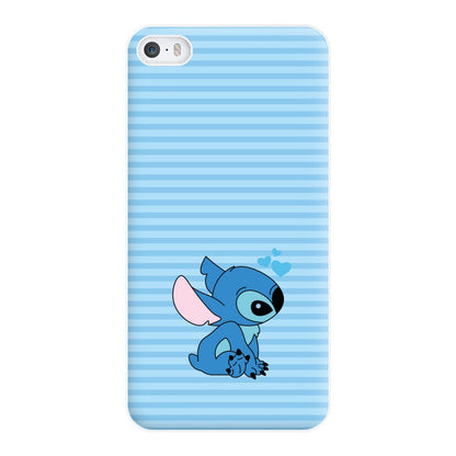 Blue Hearts Alien Blue Valentine's Phone Case for iPhone 5 / 5s / SE 2016