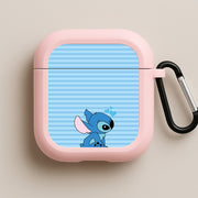Blue Hearts Alien Blue Valentine's AirPods Case 4