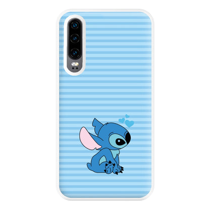 Blue Hearts Alien Blue Valentine's Phone Case for Huawei P30