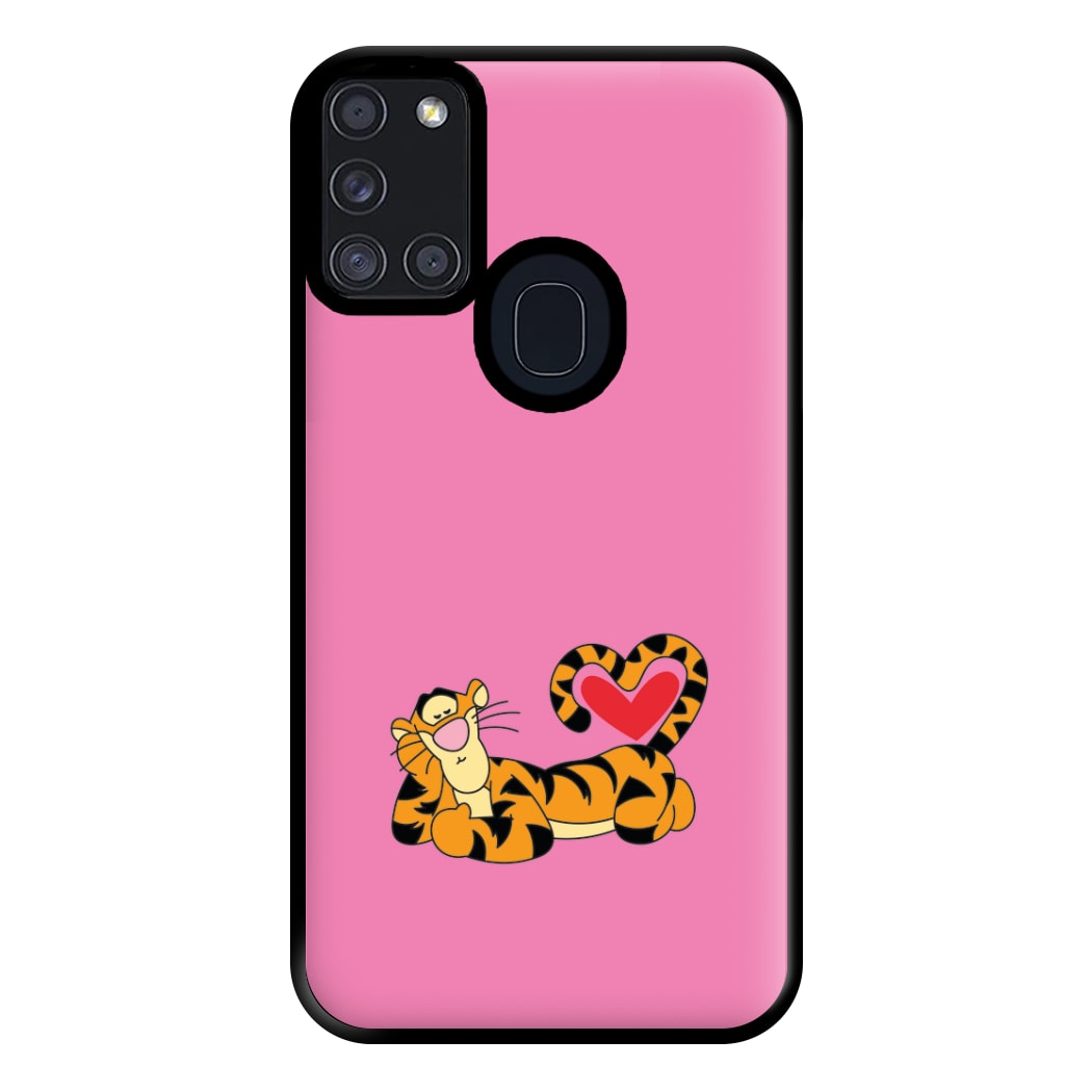 Tiger Valentine's Phone Case for Galaxy A21s