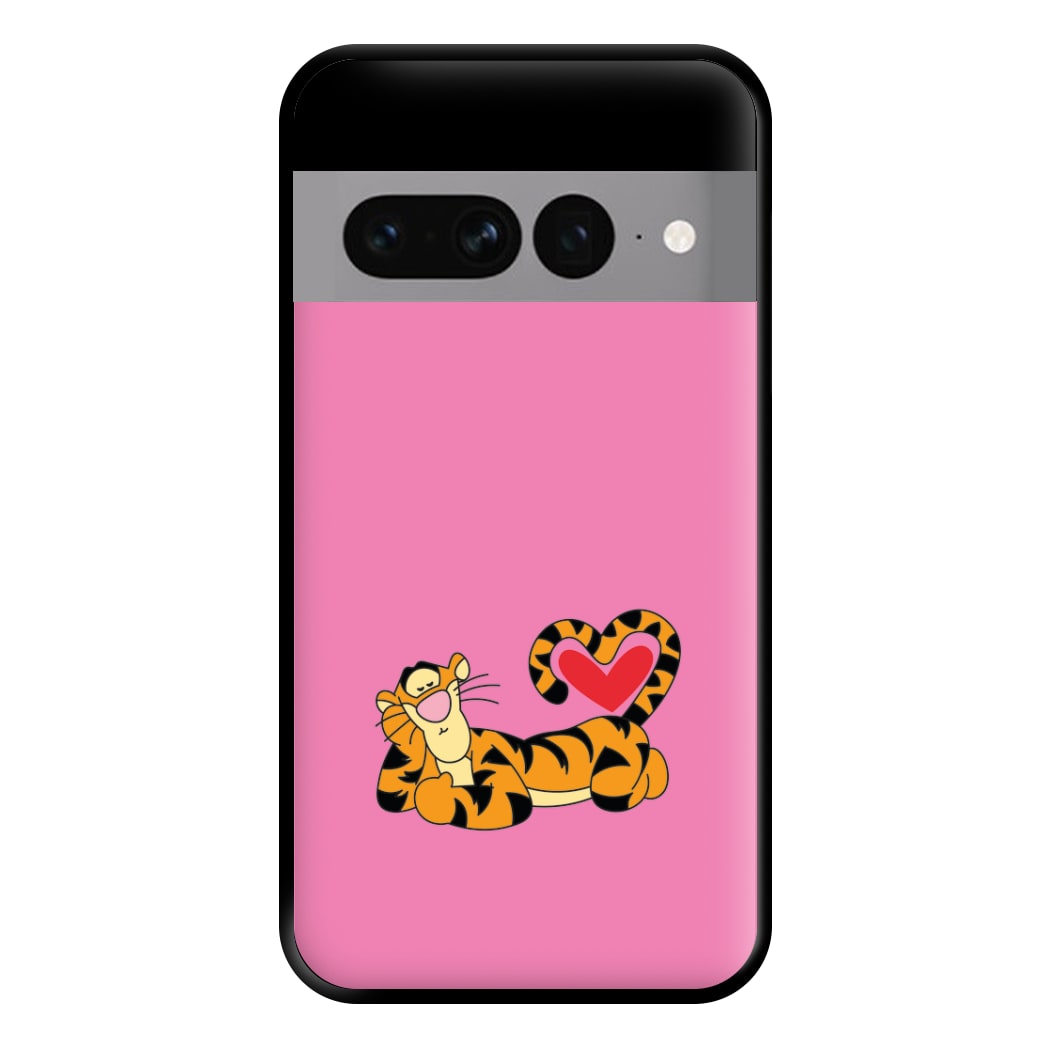 Tiger Valentine's Phone Case for Google Pixel 7 Pro