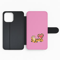 Tiger Valentine's Flip Phone Case