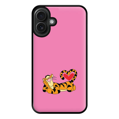 Tiger Valentine's Phone Case for iPhone 16 Plus