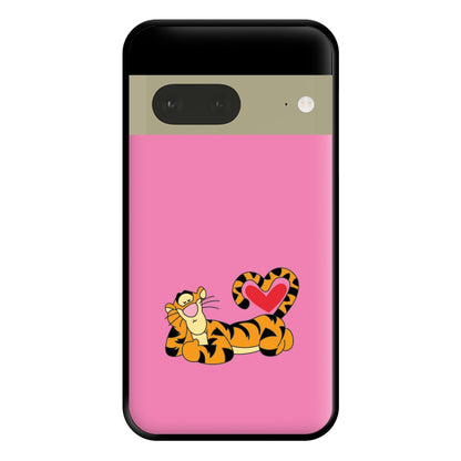 Tiger Valentine's Phone Case for Google Pixel 7a