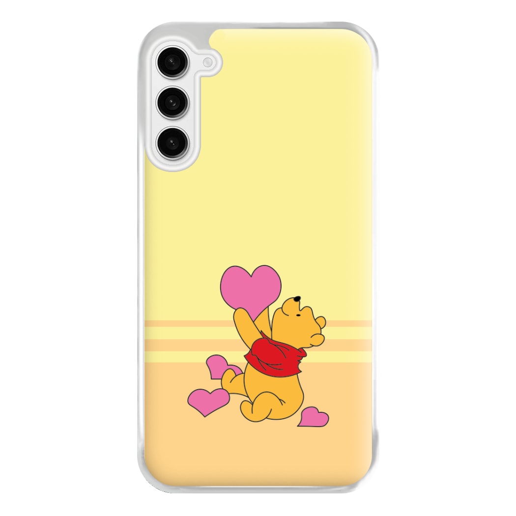 Pooh Love Heart Balloons Valentine's Phone Case for Galaxy S23FE