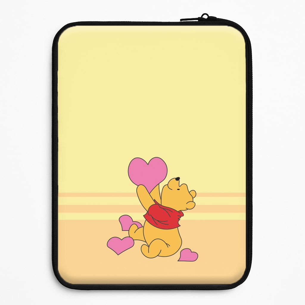 Pooh Love Heart Balloons Valentine's Universal Laptop Sleeve