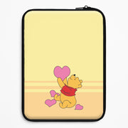 Pooh Love Heart Balloons Valentine's Laptop Sleeve 1