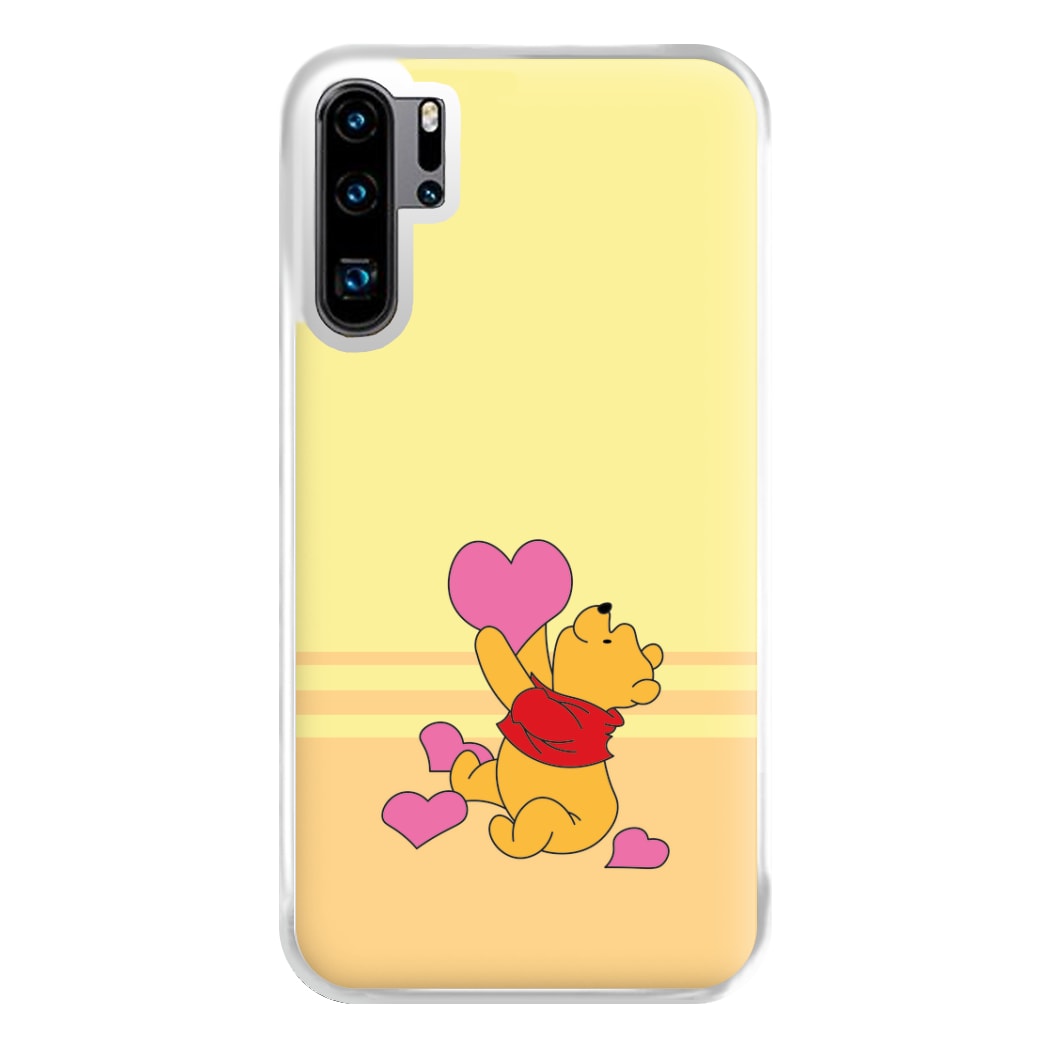 Pooh Love Heart Balloons Valentine's Phone Case for Huawei P30 Pro