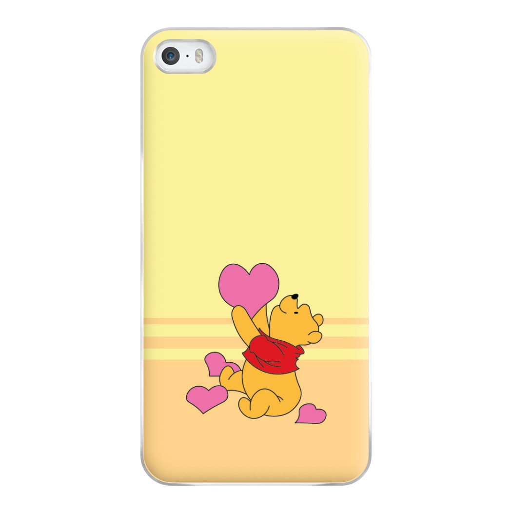 Pooh Love Heart Balloons Valentine's Phone Case for iPhone 5 / 5s / SE 2016