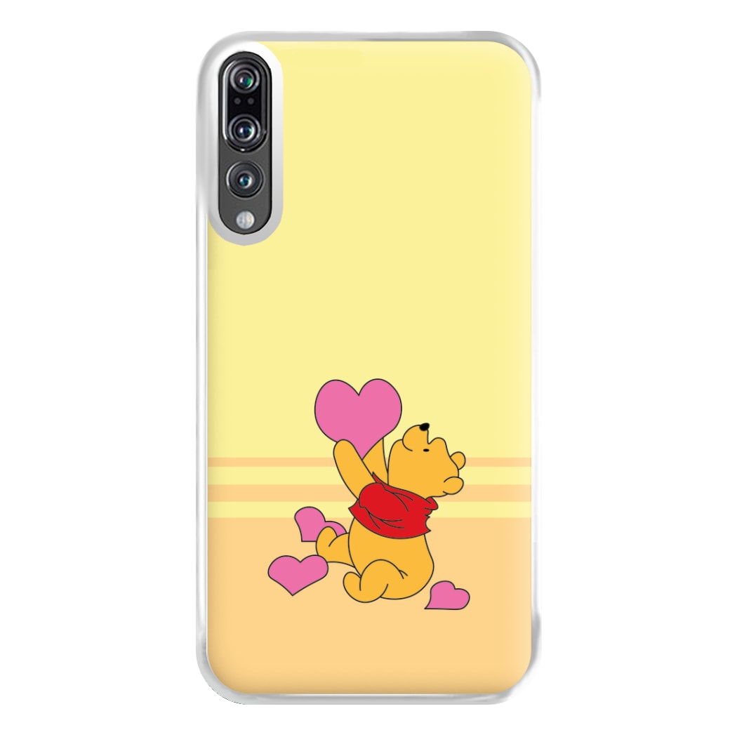 Pooh Love Heart Balloons Valentine's Phone Case for Huawei P20 Pro