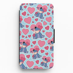 Donkey and Pig Pattern Valentine's Flip / Wallet Phone Case