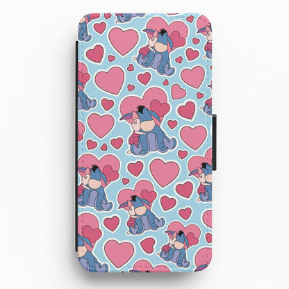 Donkey and Pig Pattern Valentine's Flip / Wallet Phone Case