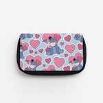 Donkey and Pig Pattern Valentine's Pencil Case