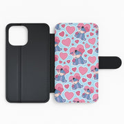 Donkey and Pig Pattern Valentine's Flip / Wallet Phone Case 2
