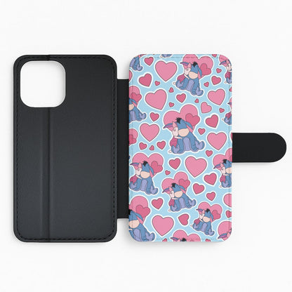 Donkey and Pig Pattern Valentine's Flip Phone Case