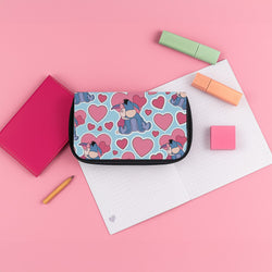 Donkey and Pig Pattern Valentine's Pencil Case
