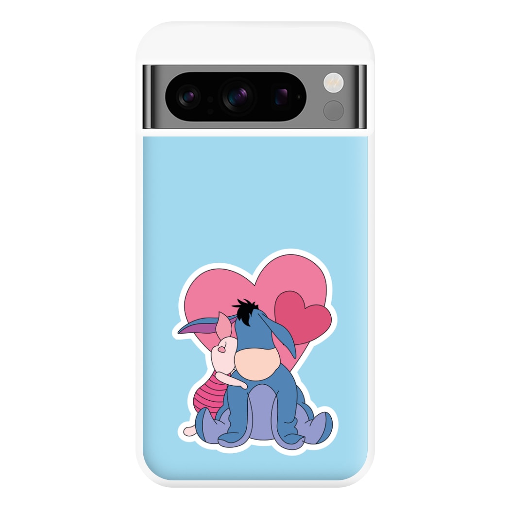 Donkey and Pig Valentine's Phone Case for Google Pixel 8 Pro