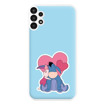 Donkey and Pig Valentine's Phone Case for Galaxy A13