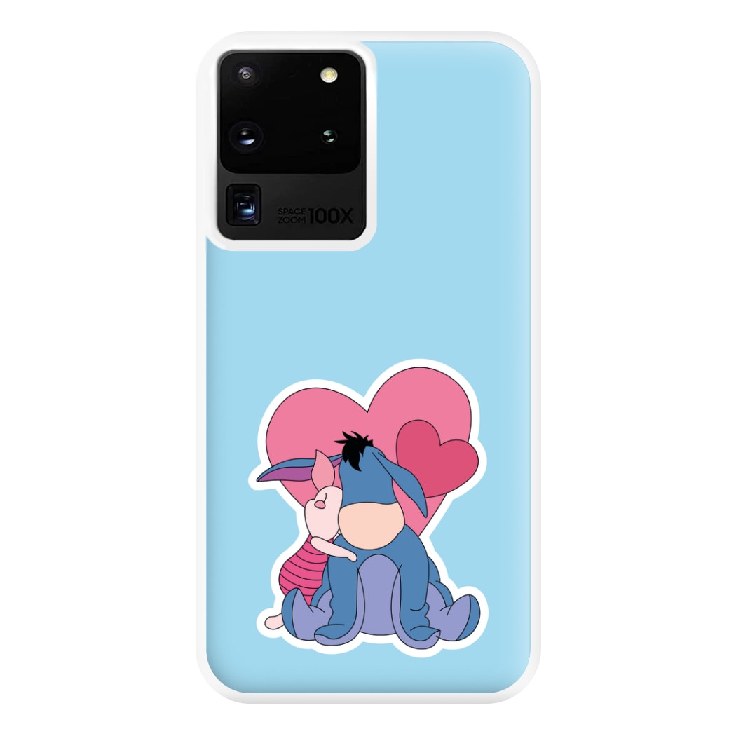 Donkey and Pig Valentine's Phone Case for Galaxy S20 Ultra