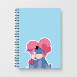Donkey and Pig Valentine's Notebook