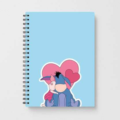 Donkey and Pig Valentine's Notebook