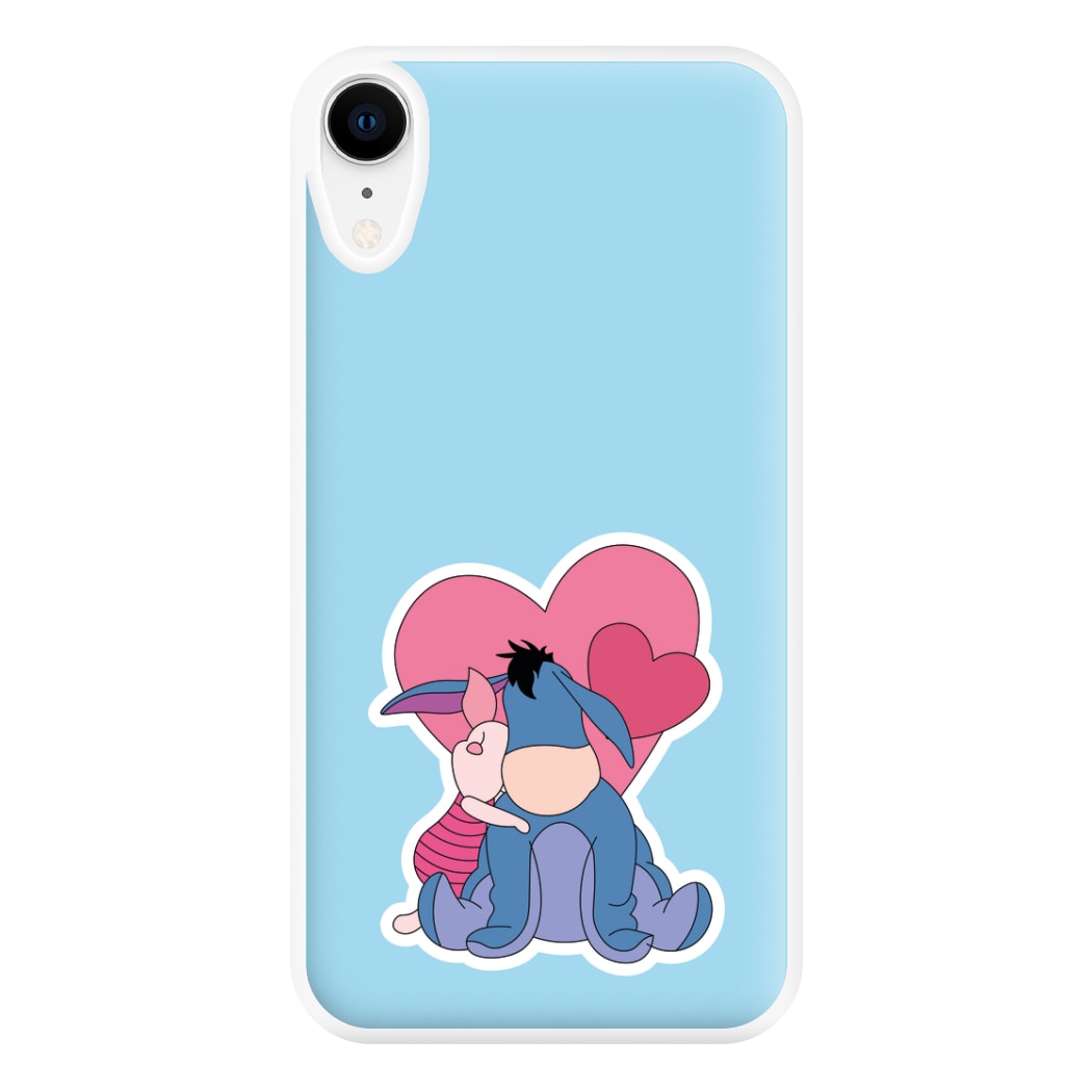 Donkey and Pig Valentine's Phone Case for iPhone XR