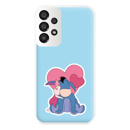 Donkey and Pig Valentine's Phone Case for Galaxy A33